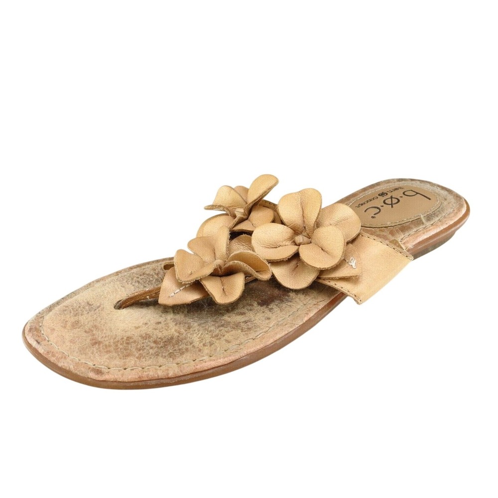 Born concept Sz 6 M Brown‎ Flip Flop Leather Women Sandals